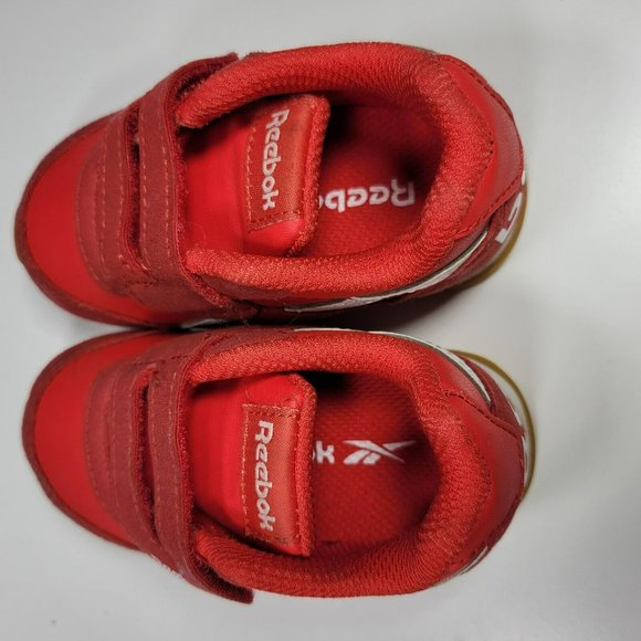 Reebok Classic Retro Running Kids Infant Toddler Baby Shoes Sneakers Size 5 Red - Picture 6 of 9